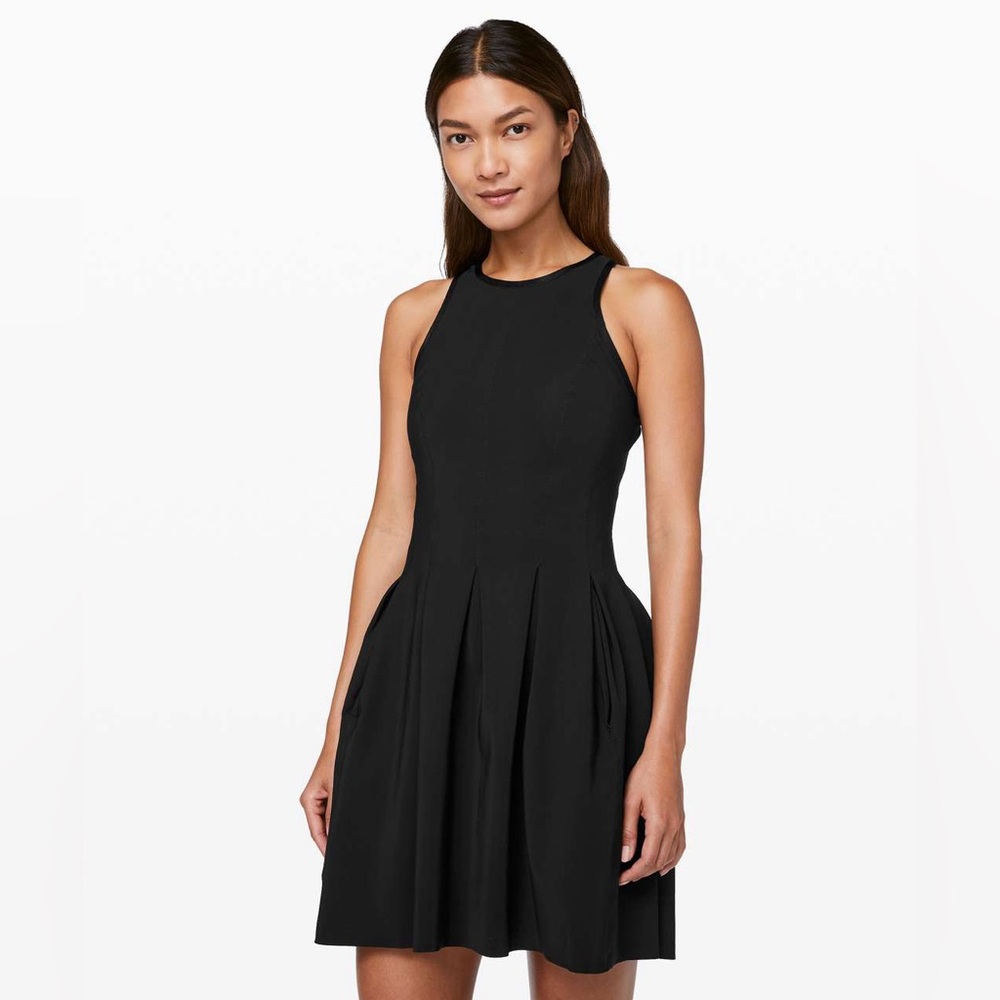 Lululemon Here to There Black Athletic Dress size 6